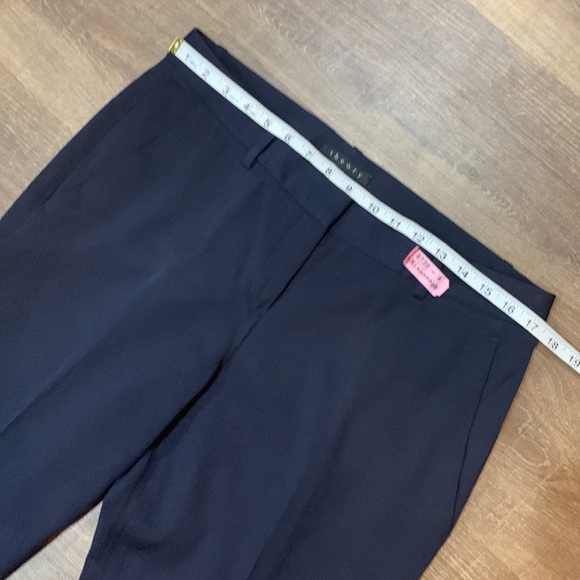THEORY Navy Slim Ankle Dress Pant - sz 12 - Picture 5 of 10